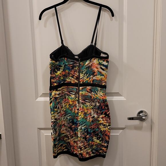 Pastel Bodycon Dress with Mesh Detail and Bra Cups Size M EUC - Picture 2 of 7